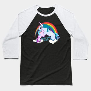Best Dad Ever Unicorn with Rainbow Special Design for Unicorn lovers Gift Baseball T-Shirt